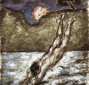 Paul Cezanne Femme piquant une tete dans i eau USA oil painting artist